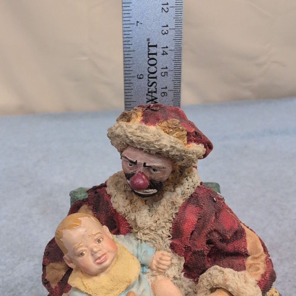 Images of Emmett Collection Clown‎ Santa Figurine 1994 Flambro Emmett Kelly Jr - Picture 4 of 7